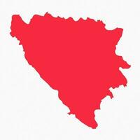 Abstract Bosnia and Herzegovina Simple Map Background vector