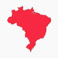 Abstract Brazil Simple Map Background vector