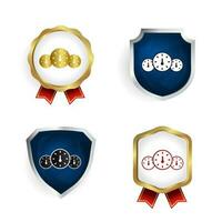 Abstract Car Board Badge and Label Collection vector