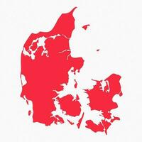 Abstract Denmark Simple Map Background vector