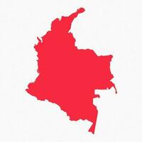 Abstract Colombia Simple Map Background vector