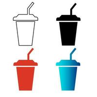 Abstract Drink Silhouette Illustration vector