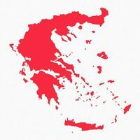 Abstract Greece Simple Map Background vector