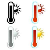 resumen calor silueta ilustración vector