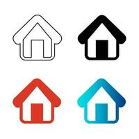 Abstract House Silhouette Illustration vector