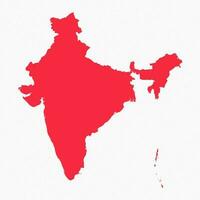 Abstract India Simple Map Background vector