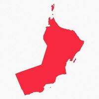 Abstract Oman Simple Map Background vector