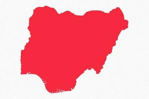 resumen Nigeria sencillo mapa antecedentes vector