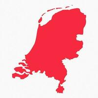 Abstract Netherlands Simple Map Background vector