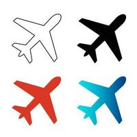 Abstract Plane Silhouette Illustration vector