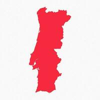 Abstract Portugal Simple Map Background vector