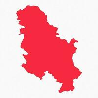 Abstract Serbia Simple Map Background vector