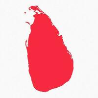 Abstract Sri Lanka Simple Map Background vector