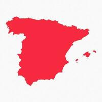 Abstract Spain Simple Map Background vector