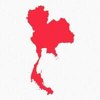 resumen Tailandia sencillo mapa antecedentes vector