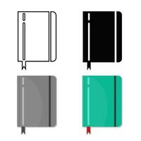 Abstract Notebook Silhouette Illustration vector