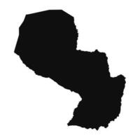 Abstract Silhouette Paraguay Simple Map vector