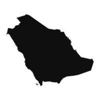 Abstract Silhouette Saudi Arabia Simple Map vector