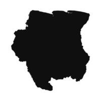 resumen silueta Surinam sencillo mapa vector