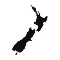 Abstract Silhouette New Zealand Simple Map vector