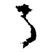 Abstract Silhouette Vietnam Simple Map vector