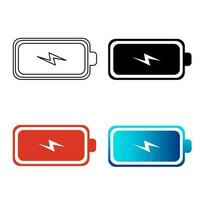 Abstract Phone Battery Silhouette Illustration vector