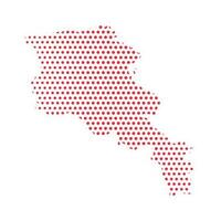 Vector Armenia Dotted Map Illustration