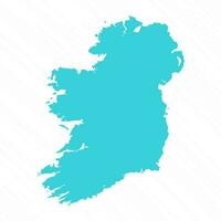 Vector Simple Map of Ireland Country