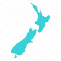 Vector Simple Map of New Zealand Country