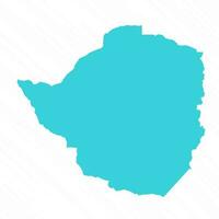 vector sencillo mapa de Zimbabue país