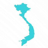 Vector Simple Map of Vietnam Country