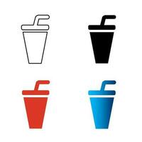 Abstract Beverages Silhouette Illustration vector