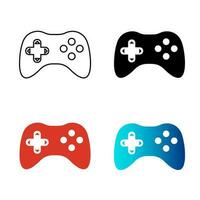 Abstract Game Controller Silhouette Illustration vector