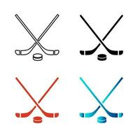 Abstract Hockey Silhouette Illustration vector