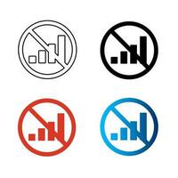 Abstract No Network Signal Silhouette Illustration vector