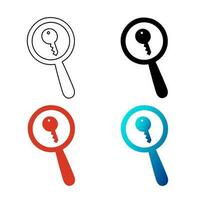 Abstract Search Keyword Silhouette Illustration vector