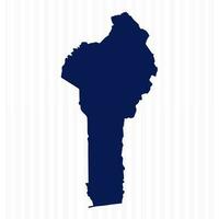 Flat Simple Benin Vector Map