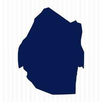 Flat Simple Eswatini Vector Map