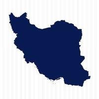 Flat Simple Iran Vector Map