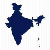 Flat Simple India Vector Map