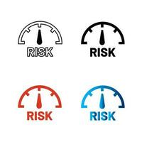 Abstract Medium Risk Silhouette Illustration vector