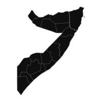 resumen Somalia silueta detallado mapa vector