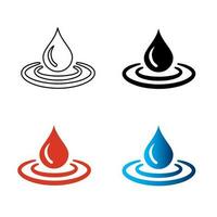 Abstract Water Silhouette Illustration vector