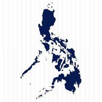 Flat Simple Philippines Vector Map