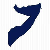 Flat Simple Somalia Vector Map