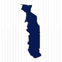 Flat Simple Togo Vector Map