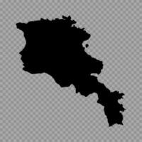 Transparent Background Armenia Simple map vector