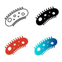 Abstract Bacteria Silhouette Illustration vector