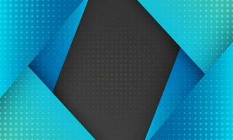 Abstract Elegant Gradient Diagonal Background With Black and Blue Shapes vector