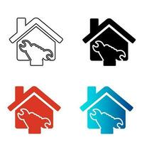 Abstract Home Improvment Silhouette Illustration vector